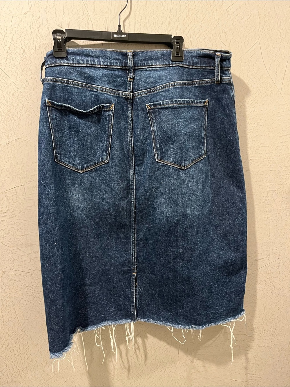 a.n.a Dark Blue Denim Midi Skirt - Picture 4 of 4